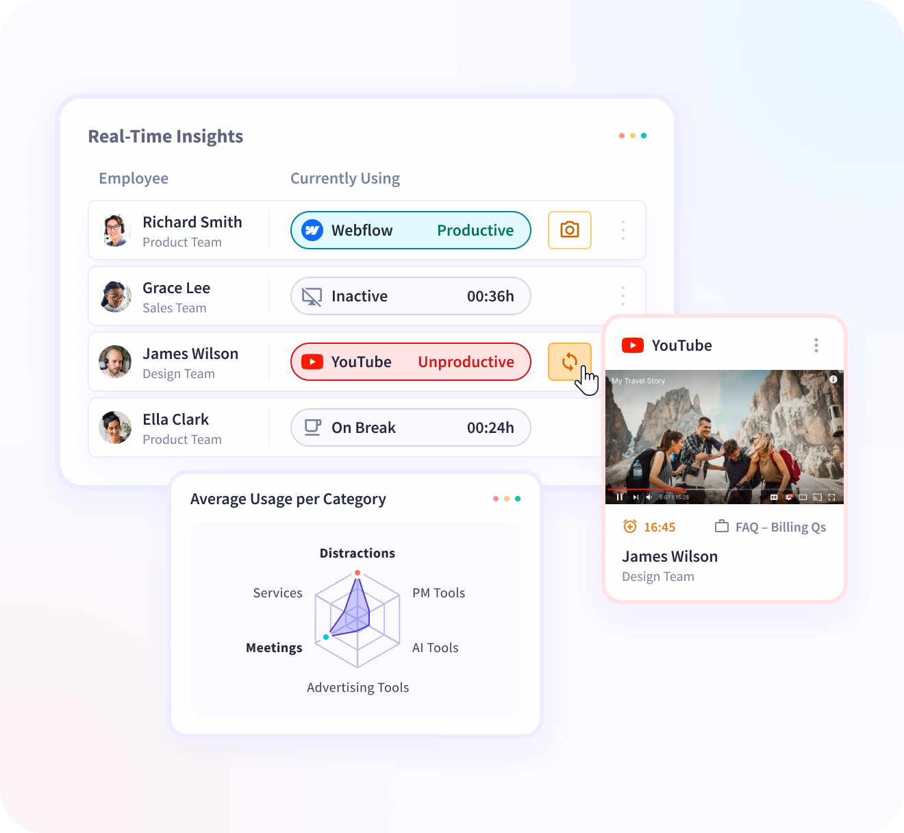 View Office vs Remote feature on the Dashboard