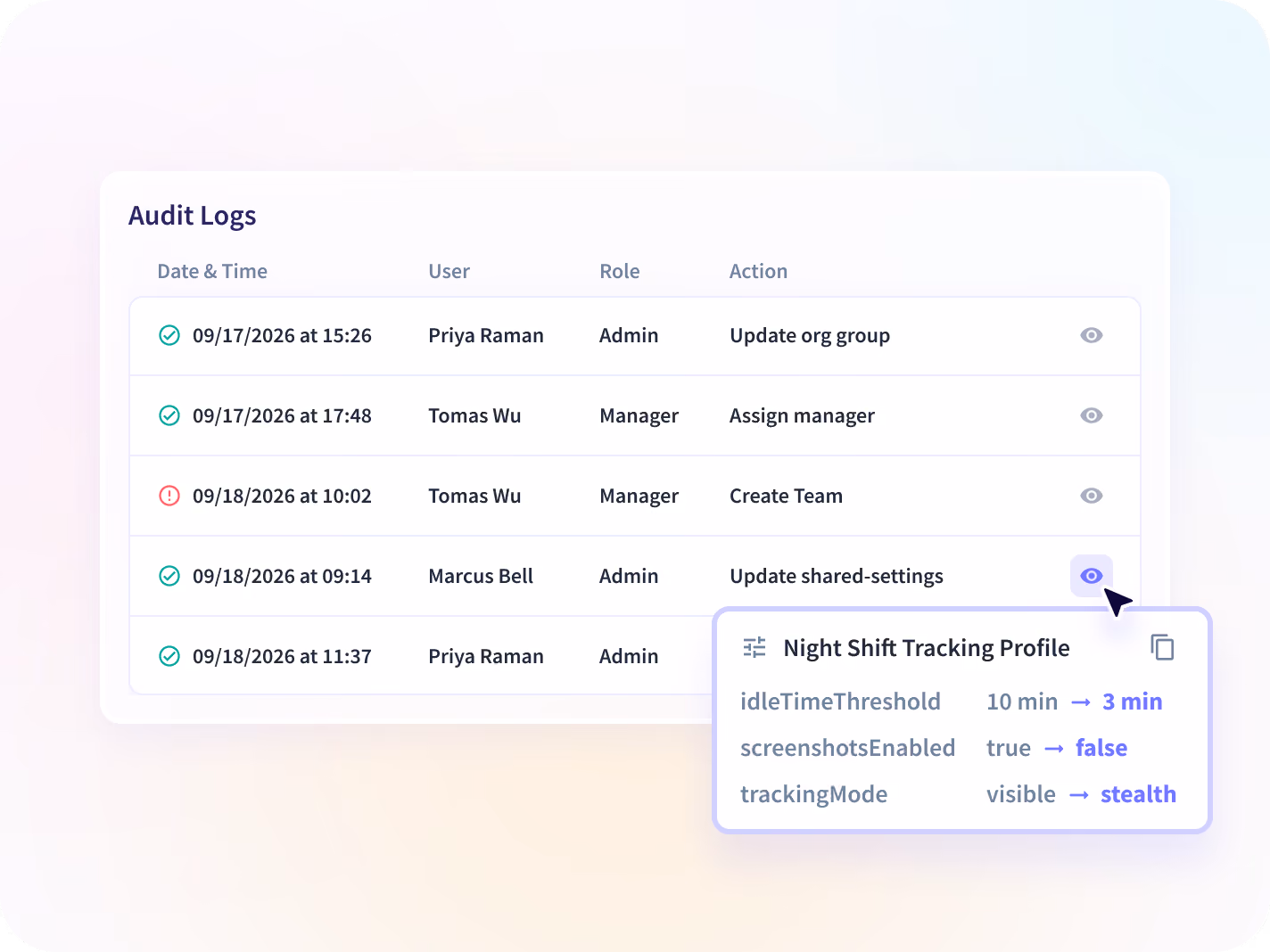 monitor employees screenshots
