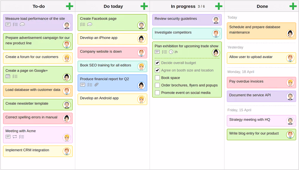 kanban board