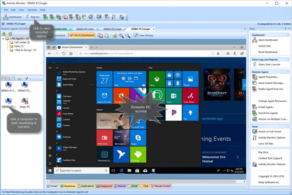 softactivity employee software monitoring