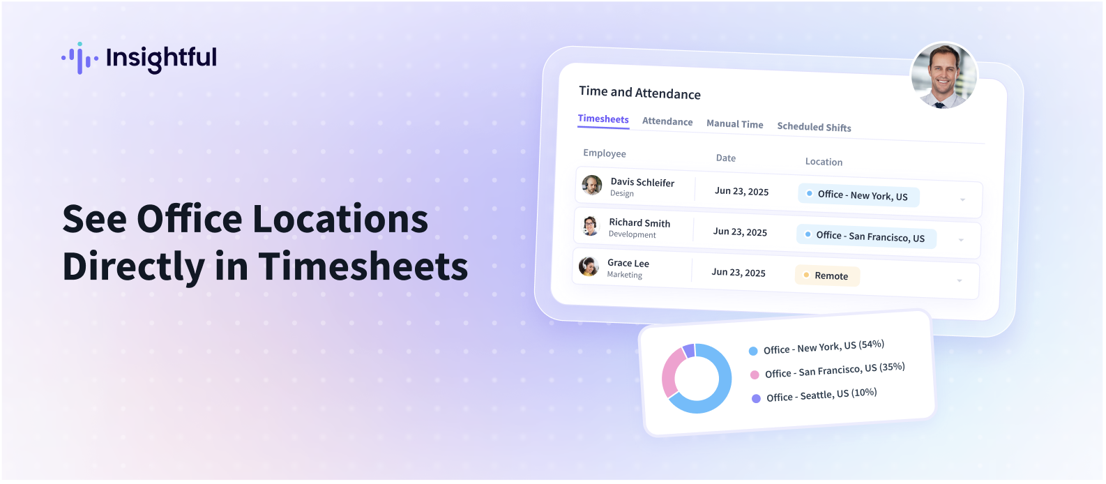 See Office Locations Directly in Timesheets