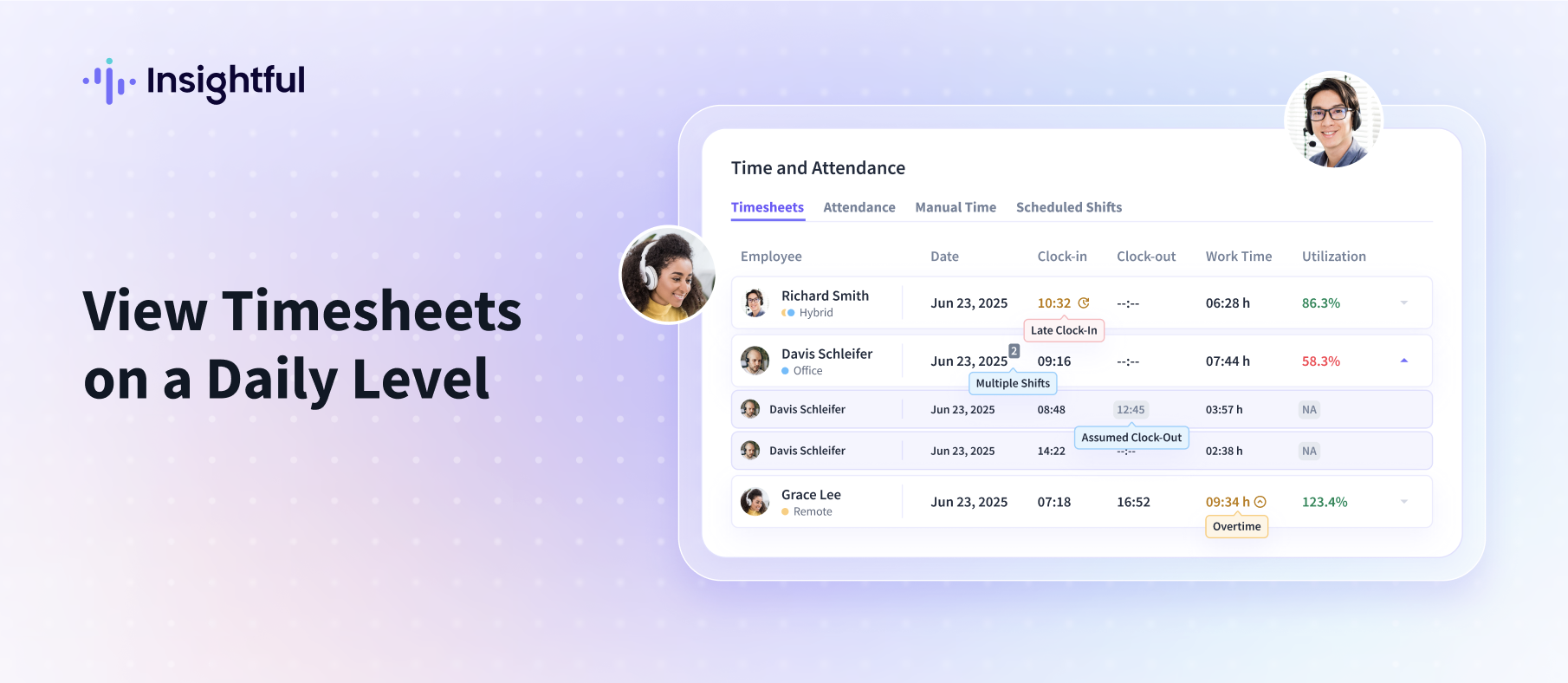 View Timesheets on a Daily Level