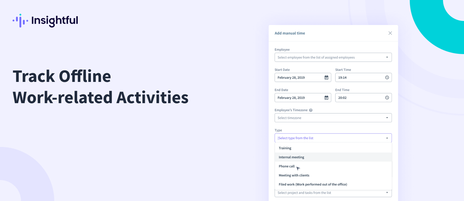 Introducing manual time entry