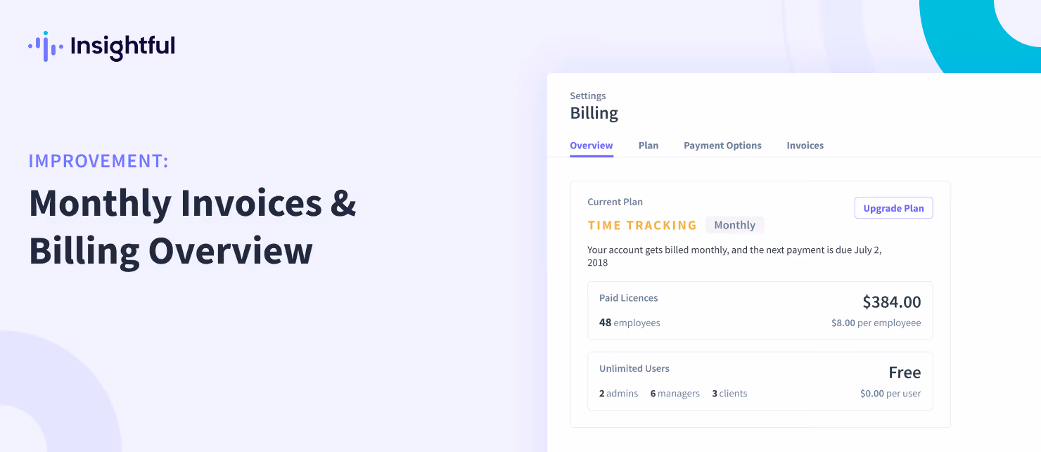 Billing improvements monthly invoices and billing overview