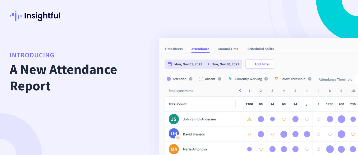 Introducing a new attendance report